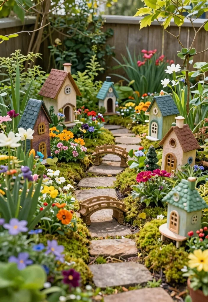 17 Landscaping Small Front Yard Ideas That Maximize Space - 7. Fantastical Fairy Gardens 1