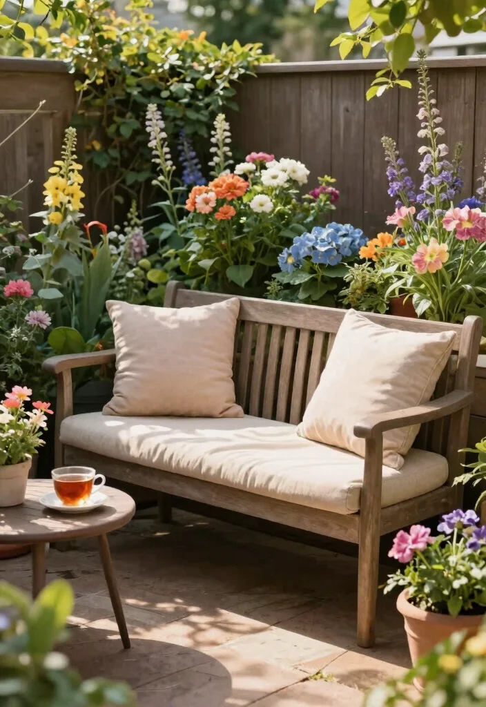17 Landscaping Small Front Yard Ideas That Maximize Space - 8. Cozy Seating Nooks 1