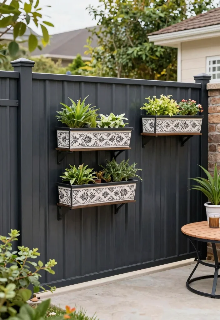 17 Metal Panel Fence Ideas With Contemporary Style - 10. Dual-Purpose Fencing 1