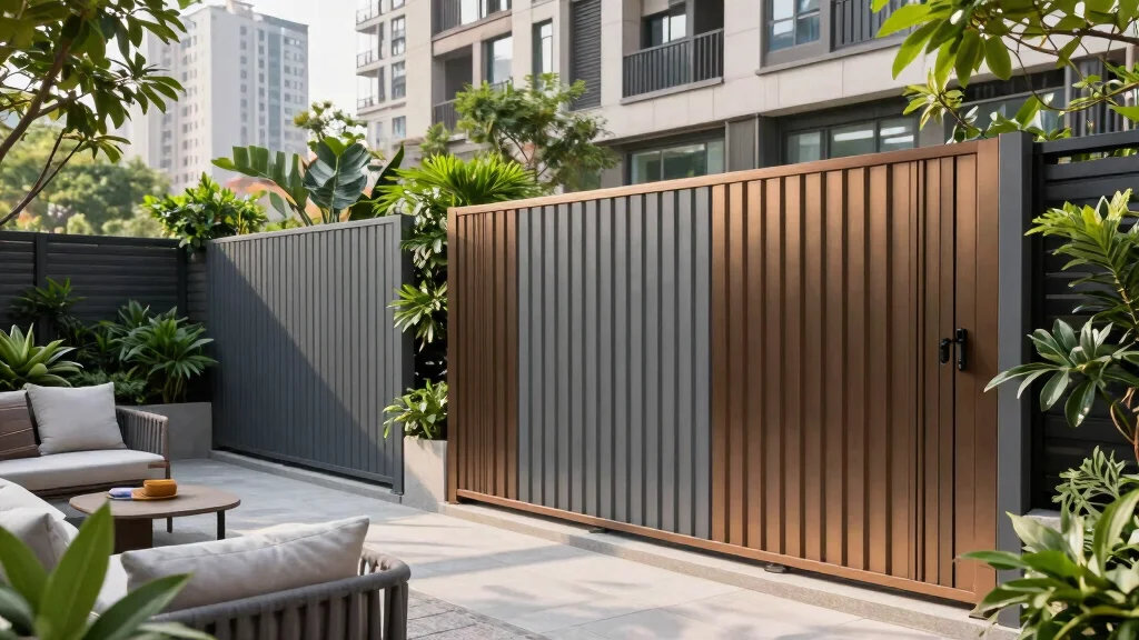 17 Metal Panel Fence Ideas With Contemporary Style