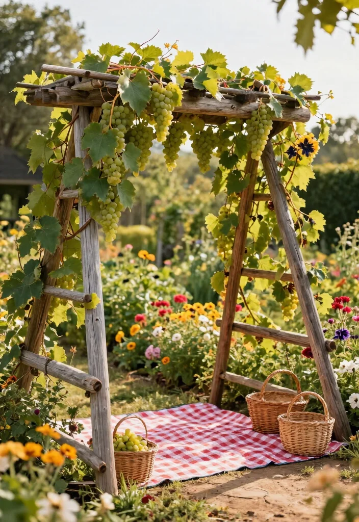 17 Muscadine Trellis Ideas With Rustic Vineyard Vibes - 1. The Classic A-Frame Trellis 1