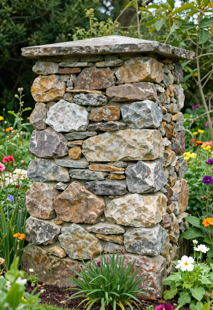 17 Temporary Privacy Fence Ideas That Look Stylish - 13. Natural Stone Walls 1