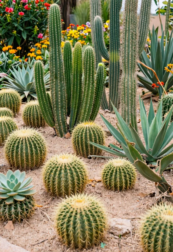 17 Temporary Privacy Fence Ideas That Look Stylish - 15. Cacti and Succulent Barriers 1