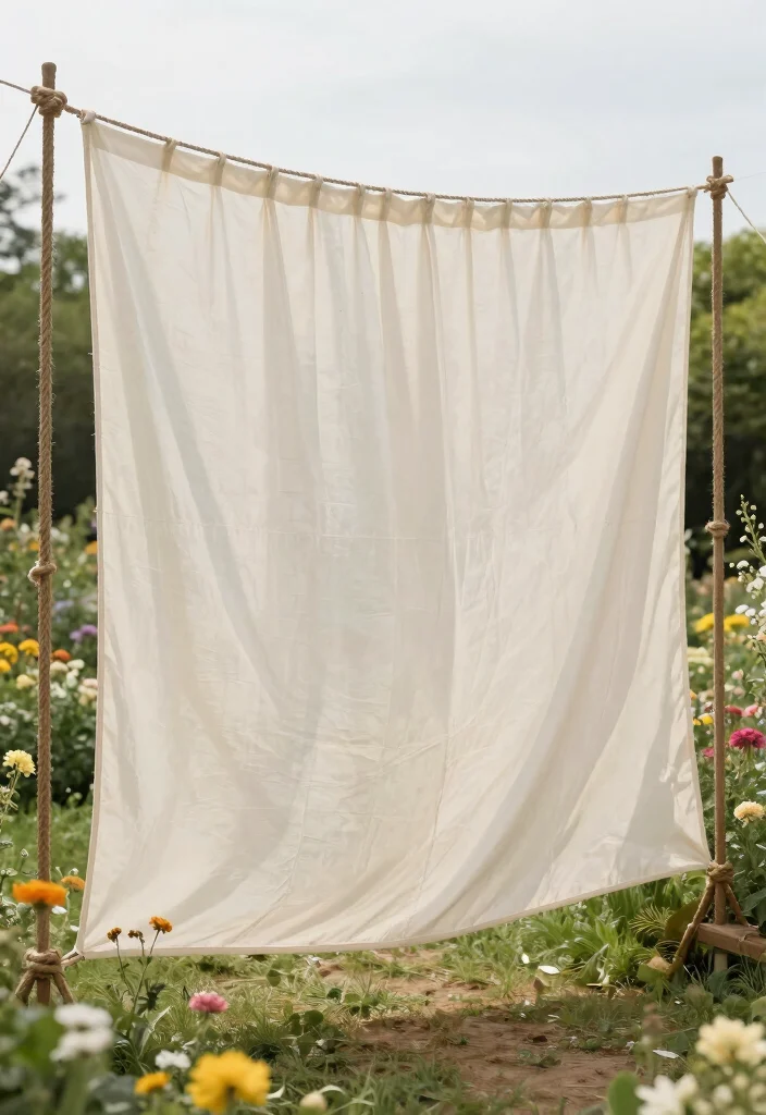 17 Temporary Privacy Fence Ideas That Look Stylish - 17. Fabric and Rope Walls 1