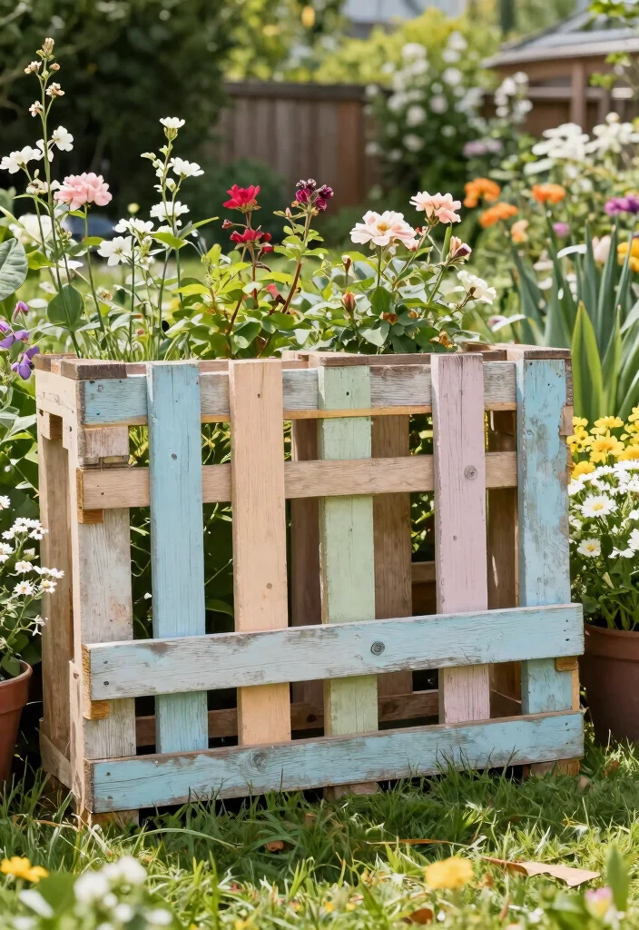 17 Temporary Privacy Fence Ideas That Look Stylish - 2. Rustic Wooden Pallets 1
