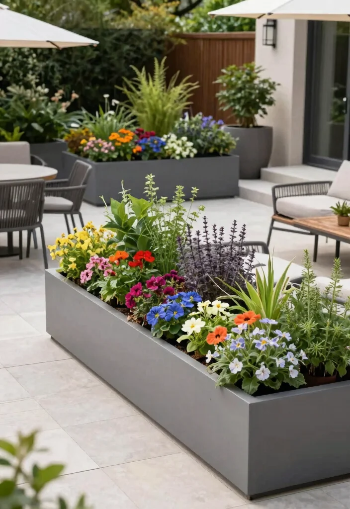 17 Terrace Interior Design Ideas With Modern Comfort 12 17 Terrace Interior Design Ideas With Modern Comfort - 12. Integrated Planters 1