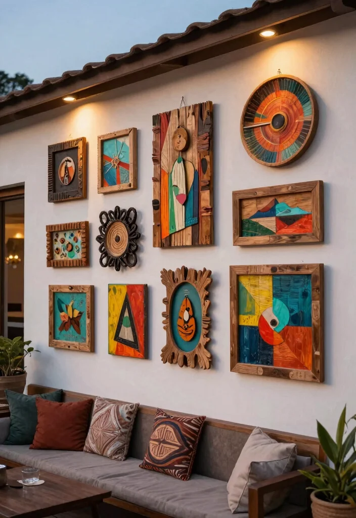 17 Terrace Interior Design Ideas With Modern Comfort 8 17 Terrace Interior Design Ideas With Modern Comfort - 8. Artistic Wall Decor 1