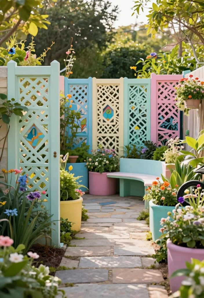 17 Wood Fence Styles Ideas That Elevate Any Yard - 6. Decorative Fence Panels 1