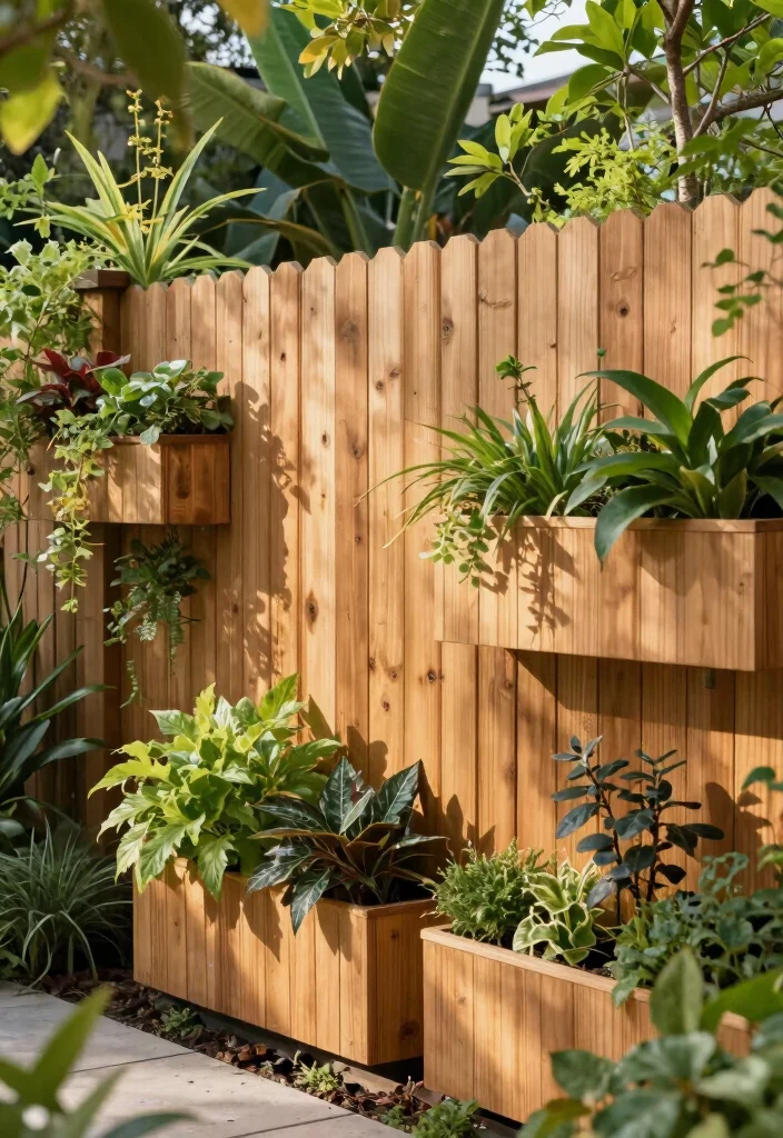 18 Cedar Fence Ideas With Classic Warm Tone - 18. Biophilic Cedar Fencing 1