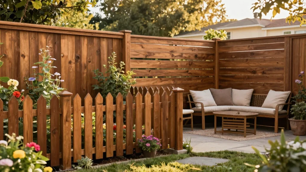 18 Cedar Fence Ideas With Classic Warm Tone