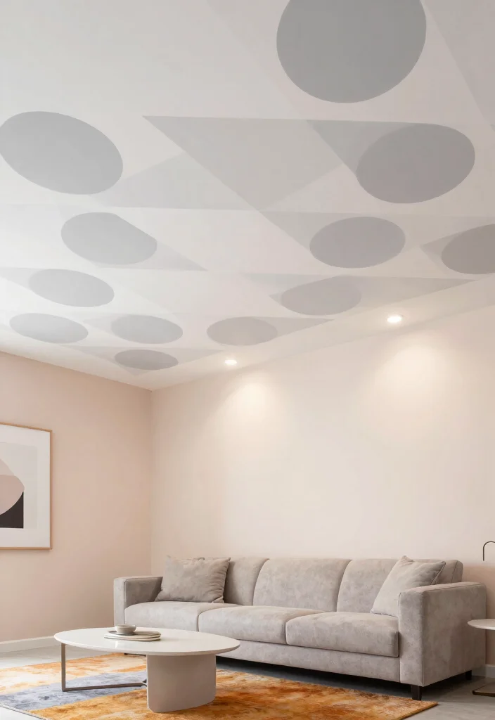 18 Drawing Room Pop Ceiling Design Ideas With Statement Detail - 1. Geometric Patterns for a Modern Touch 1