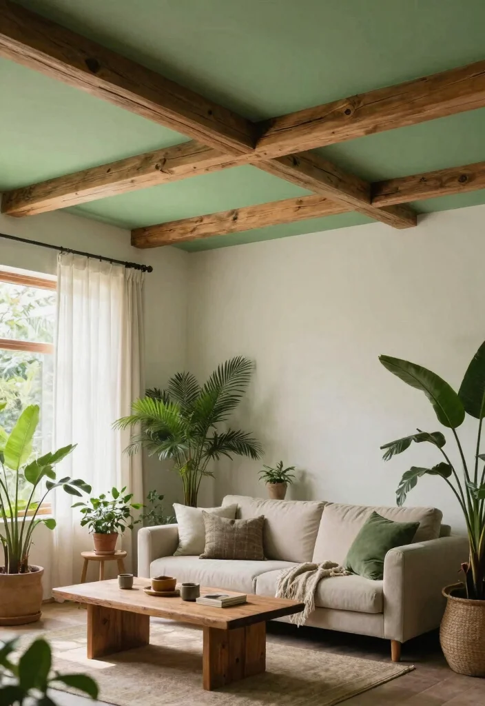 18 Drawing Room Pop Ceiling Design Ideas With Statement Detail - 10. Nature-Inspired Ceilings 1