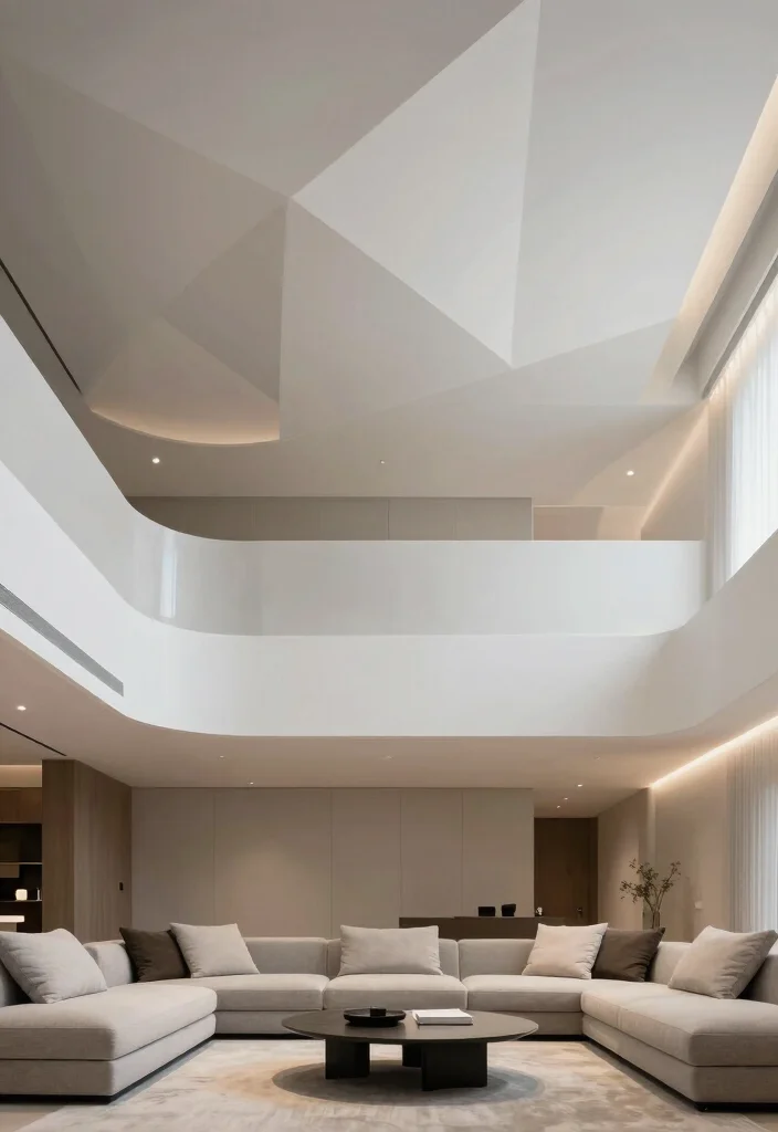 18 Drawing Room Pop Ceiling Design Ideas With Statement Detail - 11. Multi-Level Ceilings for Dimension 1