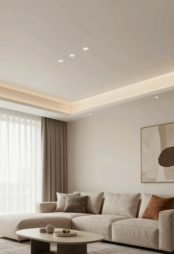 18 Drawing Room Pop Ceiling Design Ideas With Statement Detail - 2. Floating Ceilings for Depth 1