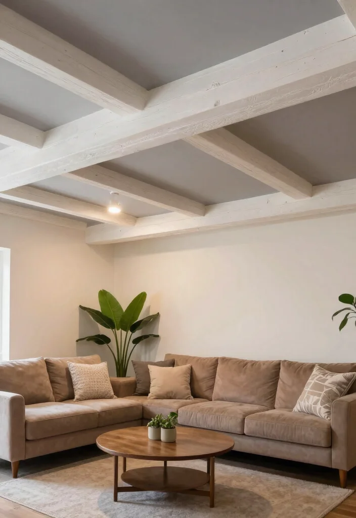 18 False Ceiling Ideas Living Rooms Will Love - 3. Wooden Beams 1