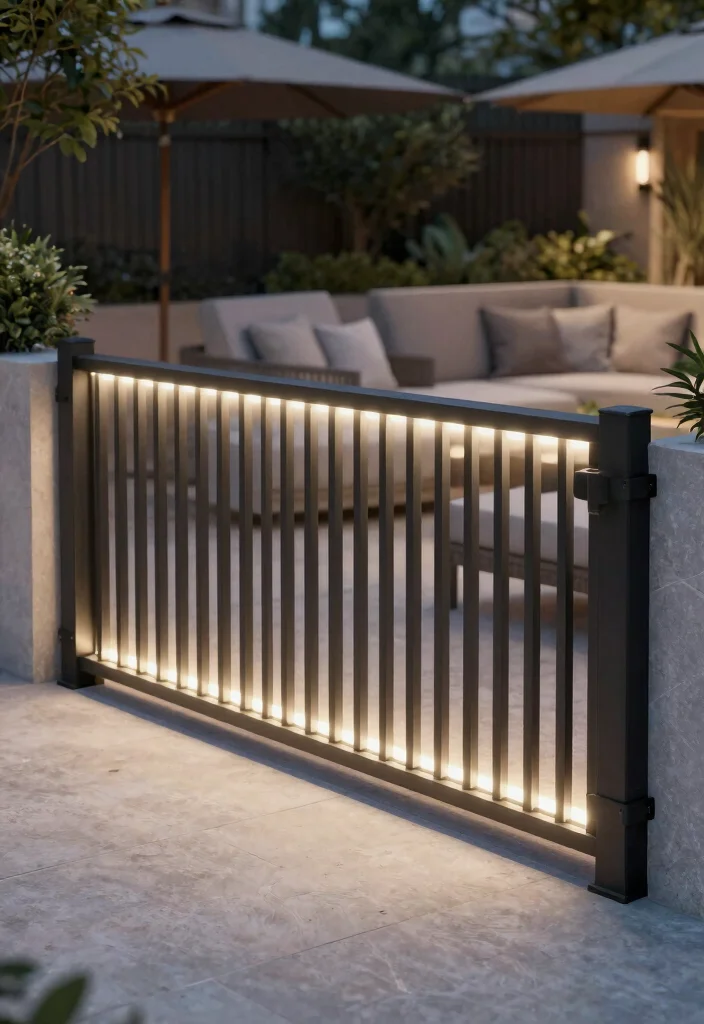 18 Fence Grill Design Modern Ideas With Bold Patterns - 15. Smart Tech Grills 1