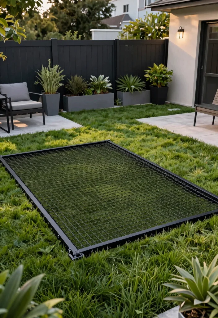 18 Fence Grill Design Modern Ideas With Bold Patterns - 4. Minimalist Grid 1