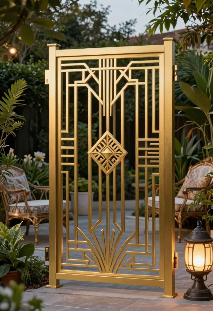 18 Fence Grill Design Modern Ideas With Bold Patterns - 5. Art Deco Revival 1