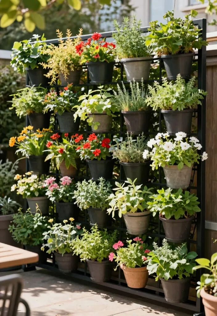 18 Fence Grill Design Modern Ideas With Bold Patterns - 7. Vertical Garden Fencing 1