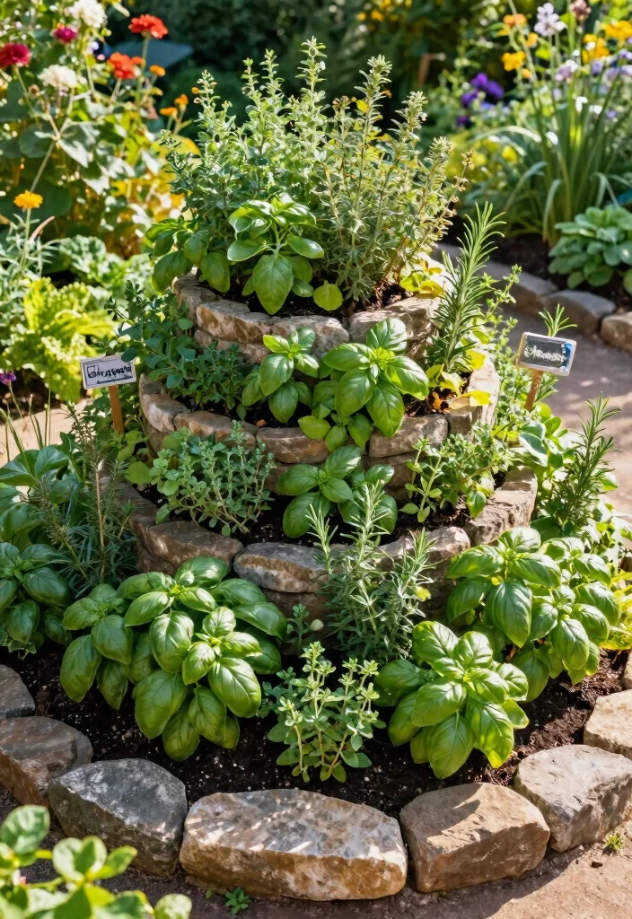 18 Garden Design Raised Beds Ideas With Organized Beauty - 7. Herb Spiral Raised Beds 1