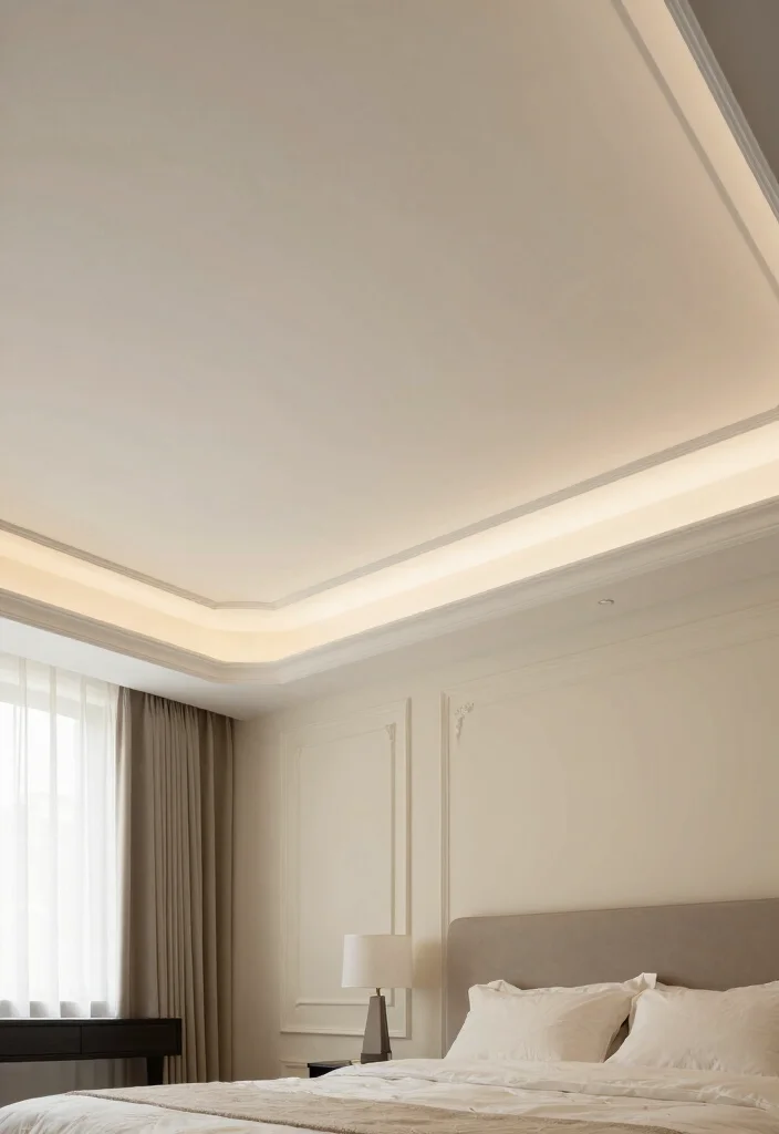 18 Gypsum Ceiling Design Bedroom Modern Ideas With Clean Finish - 18. Elegant Cove Ceilings 1