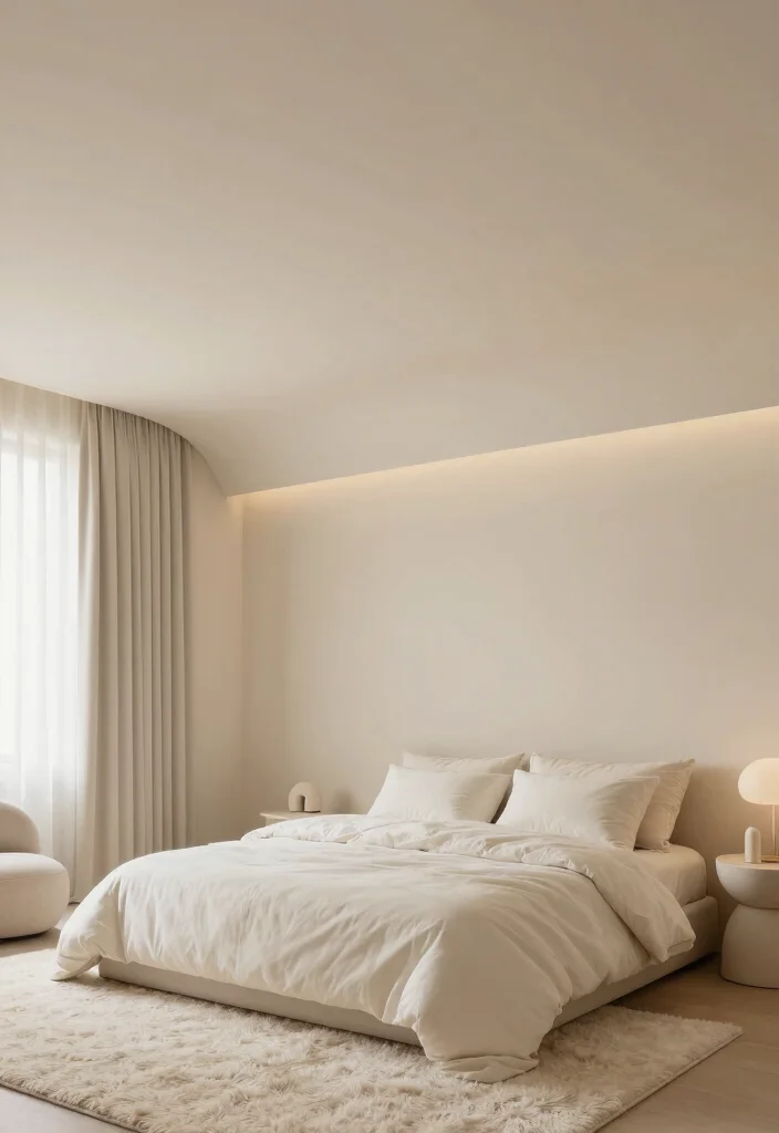 18 Gypsum Ceiling Design Bedroom Modern Ideas With Clean Finish - 3. Curved Lines for Softness 1