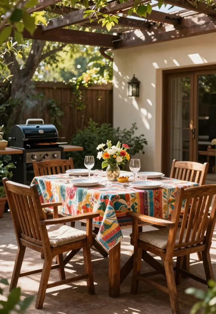 18 Living Room Terrace Ideas That Blend Indoors & Out - 11. Dining Al Fresco 1