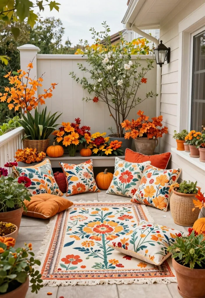 18 Living Room Terrace Ideas That Blend Indoors & Out - 15. Seasonal Decor Updates 1