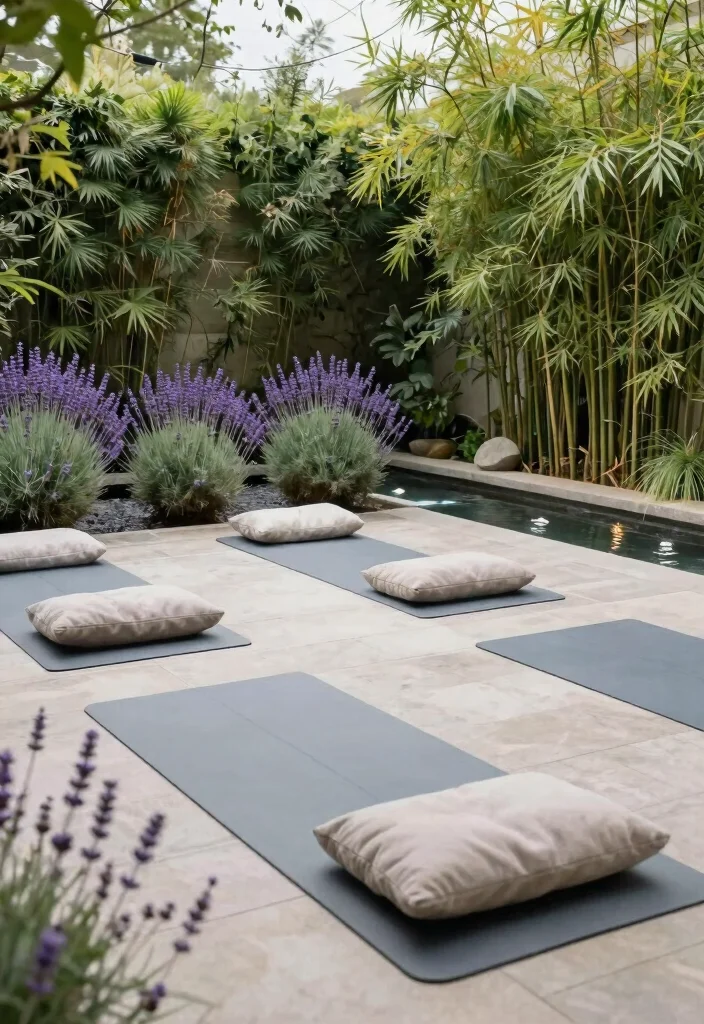 18 Living Room Terrace Ideas That Blend Indoors & Out - 18. Outdoor Yoga Retreat 1