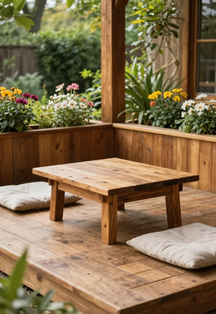 18 Living Room Terrace Ideas That Blend Indoors & Out - 8. Natural Wood Elements 1