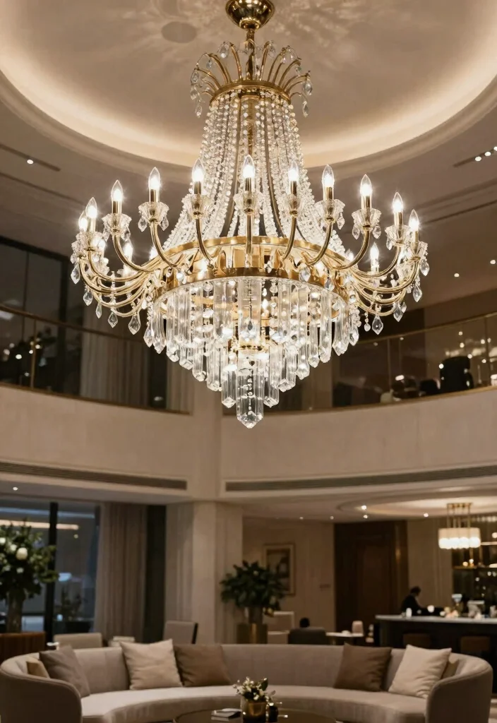 18 Lobby Ceiling Design 2026 Trending Ideas That Make a Grand First Impression - 14. Statement Chandeliers 1