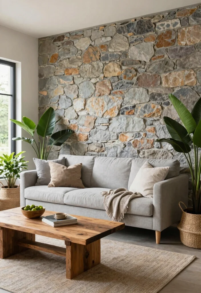 18 Modern Farmhouse Living Room Ideas With Warm Minimal Vibes 10 18 Modern Farmhouse Living Room Ideas With Warm Minimal Vibes - 10. Natural Elements 1