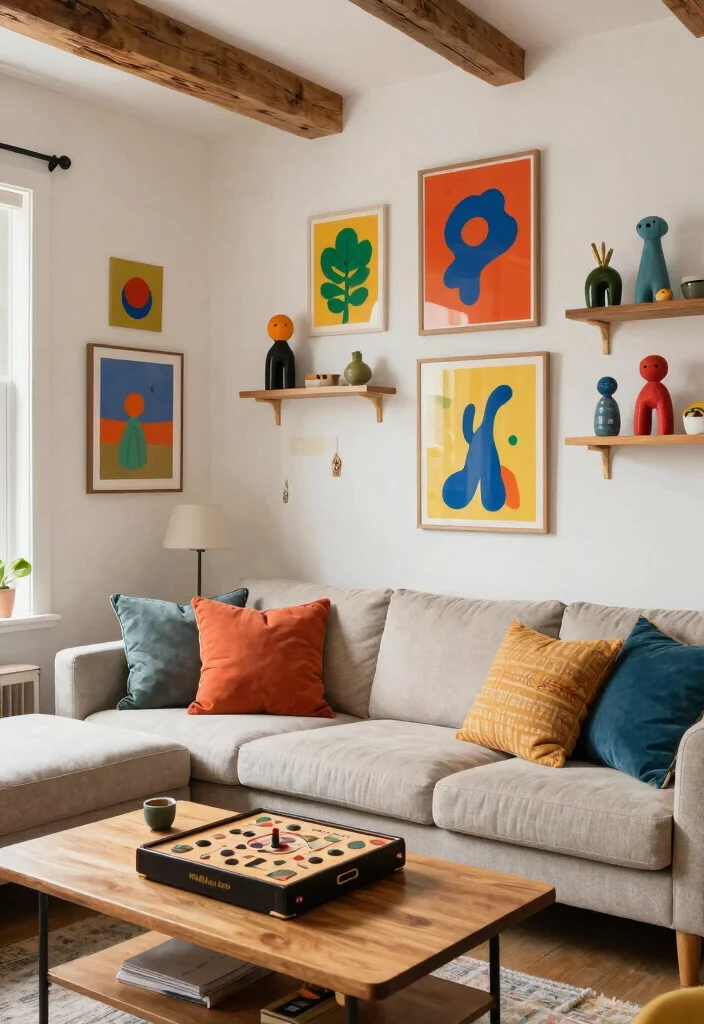 18 Modern Farmhouse Living Room Ideas With Warm Minimal Vibes 12 18 Modern Farmhouse Living Room Ideas With Warm Minimal Vibes - 12. Whimsical Decor 1