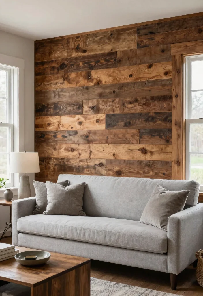 18 Modern Farmhouse Living Room Ideas With Warm Minimal Vibes 14 18 Modern Farmhouse Living Room Ideas With Warm Minimal Vibes - 14. Accent Walls 1