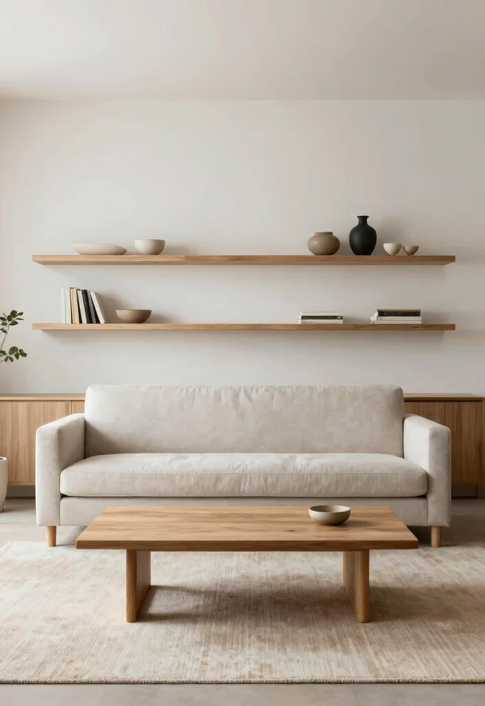 18 Modern Farmhouse Living Room Ideas With Warm Minimal Vibes 4 18 Modern Farmhouse Living Room Ideas With Warm Minimal Vibes - 4. Minimalist Furniture 1