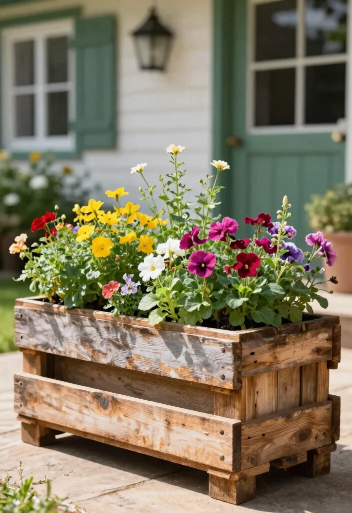 18 Planter Boxes Front Yard Ideas With Lush Layers 11 18 Planter Boxes Front Yard Ideas With Lush Layers - 11. DIY Pallet Planter Boxes 1