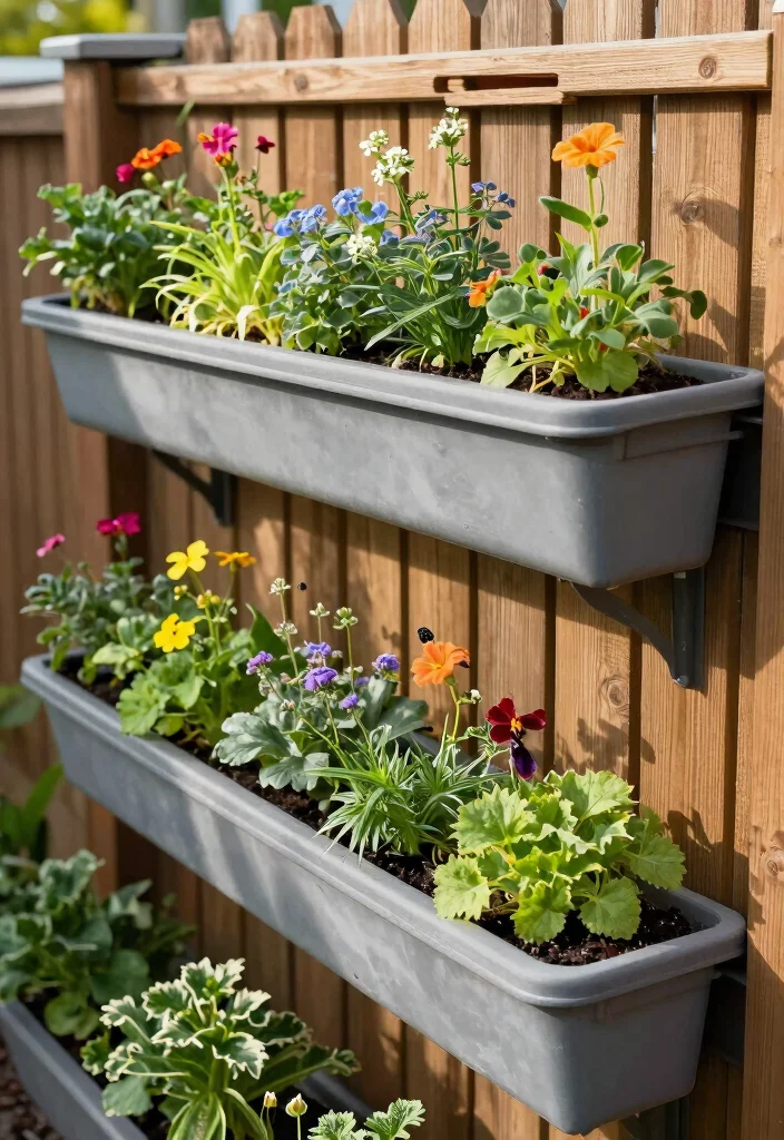 18 Planter Boxes Front Yard Ideas With Lush Layers 12 18 Planter Boxes Front Yard Ideas With Lush Layers - 12. Gutter Garden Planters 1