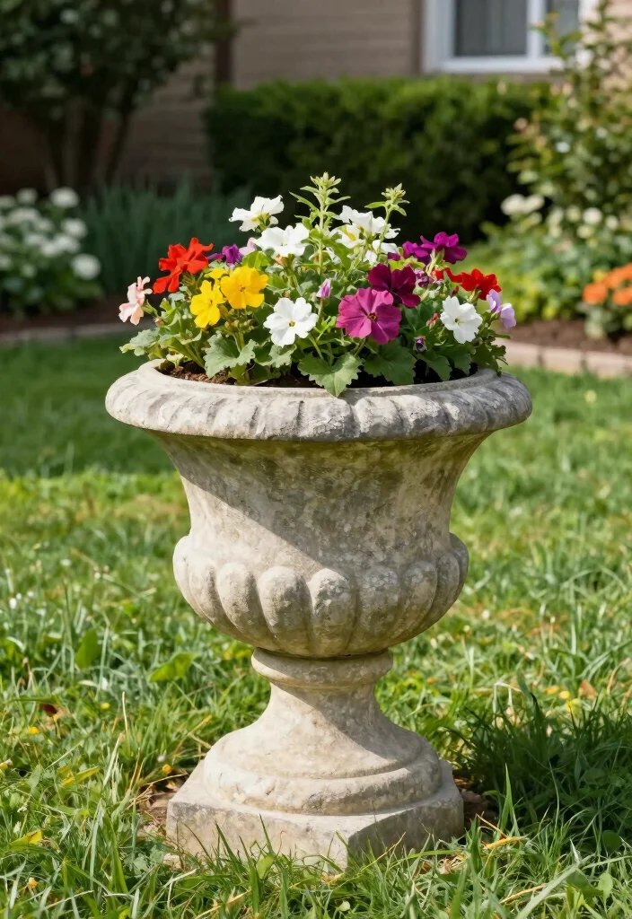 18 Planter Boxes Front Yard Ideas With Lush Layers 13 18 Planter Boxes Front Yard Ideas With Lush Layers - 13. Decorative Stone Planters 1