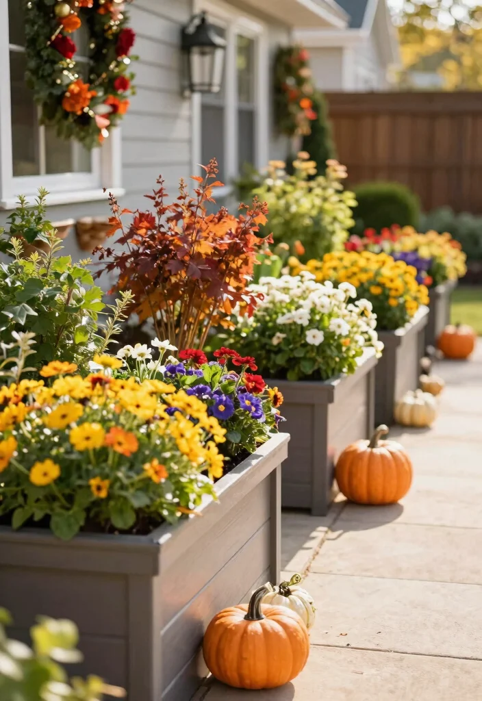 18 Planter Boxes Front Yard Ideas With Lush Layers 17 18 Planter Boxes Front Yard Ideas With Lush Layers - 17. Seasonal Planter Box Displays 1