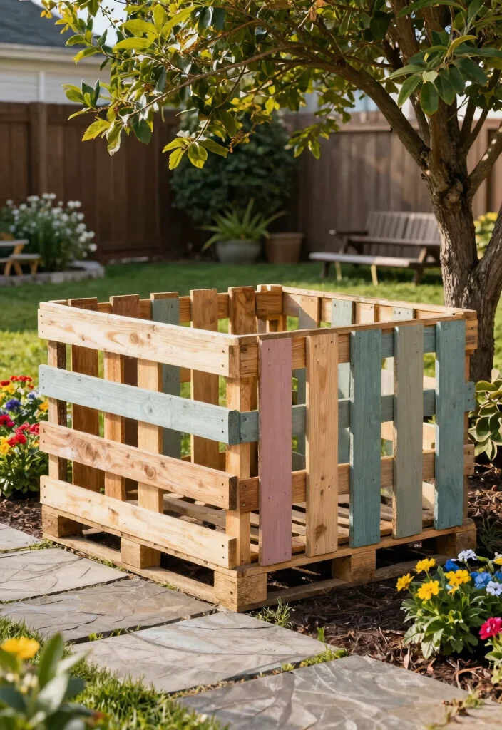 18 Small Fence Front Yard Ideas With Cute Boundaries - 2. Rustic Pallet Fence 1
