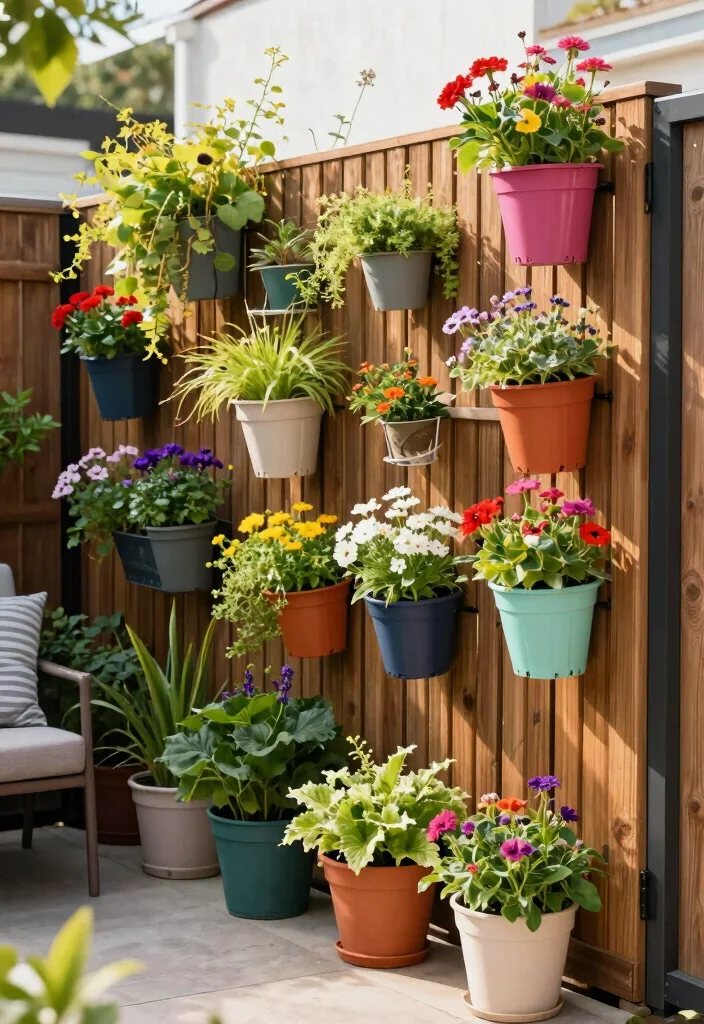 18 Small Fence Front Yard Ideas With Cute Boundaries - 3. Vertical Garden Fence 1
