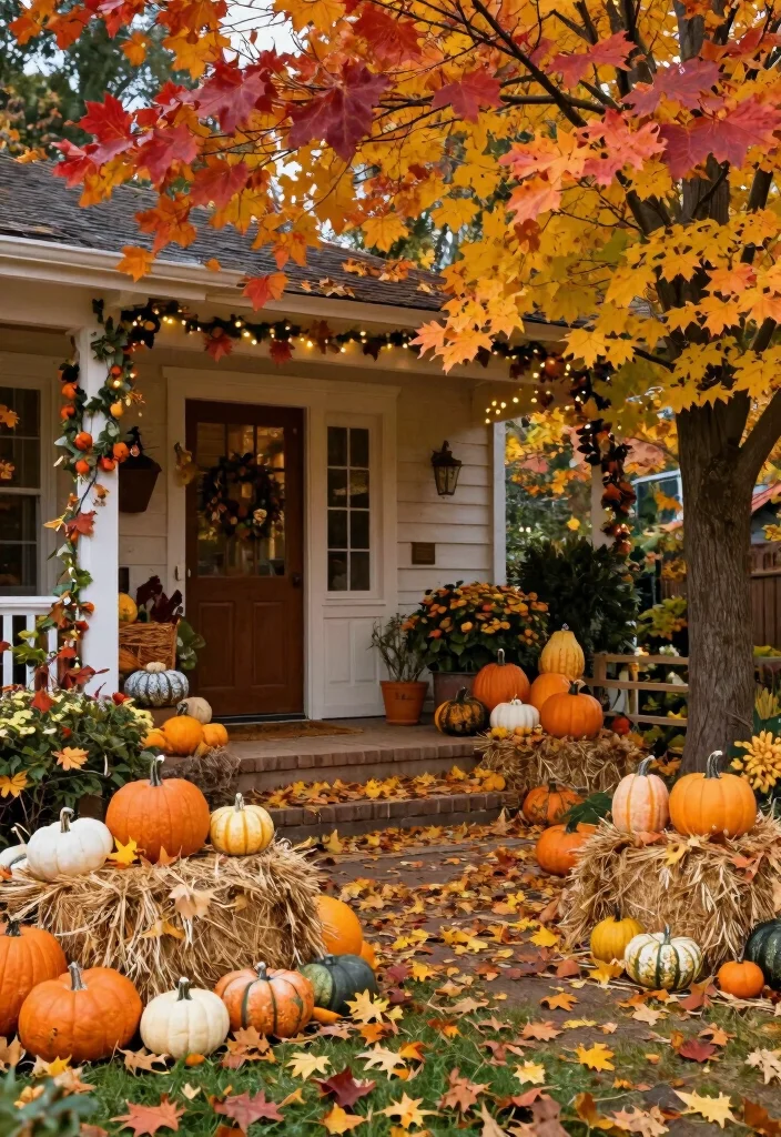 18 Whimsical Front Yard Ideas With Playful Details 15 18 Whimsical Front Yard Ideas With Playful Details - 15. Seasonal Decorations 1