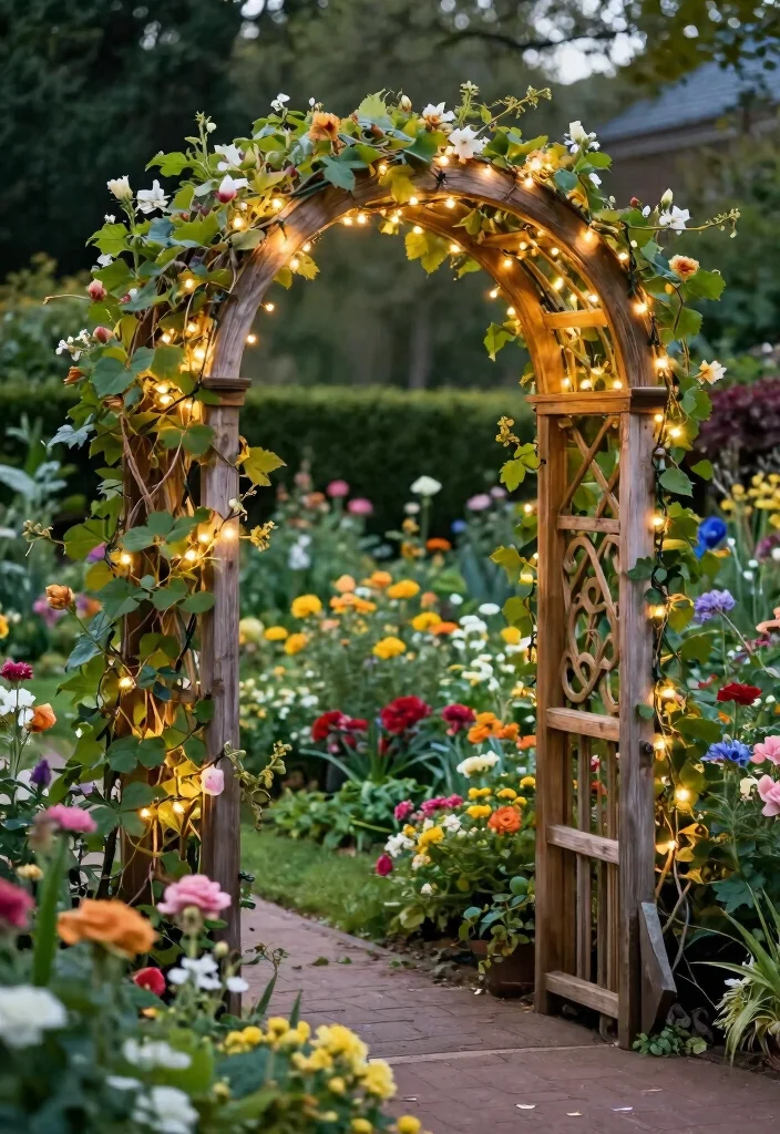 18 Whimsical Front Yard Ideas With Playful Details 7 18 Whimsical Front Yard Ideas With Playful Details - 7. Charming Garden Arches 1