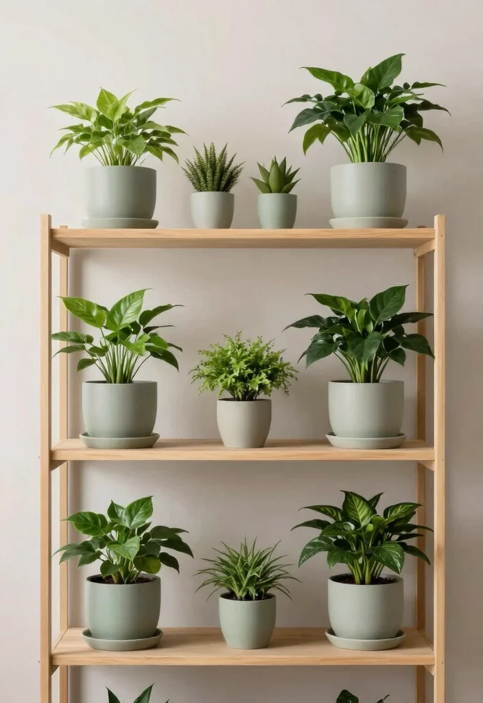 12 Bookshelf Decoration Ideas That Don't Collect Dust - 4. Feature a Plant Collection 1