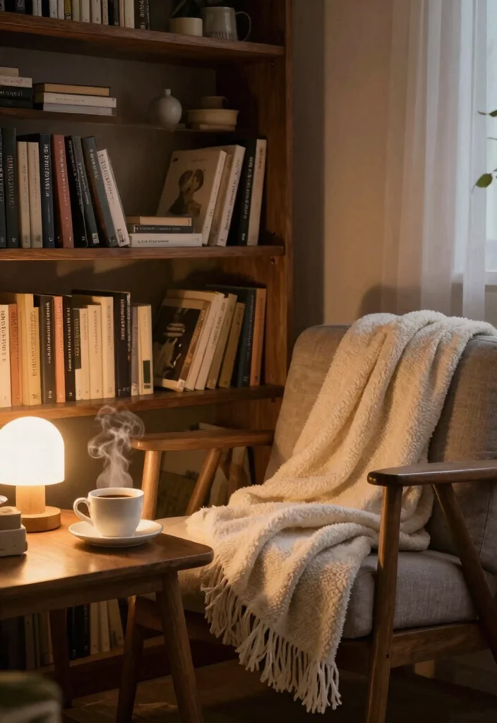 12 Bookshelf Decoration Ideas That Don't Collect Dust - 7. Create a Reading Nook 1