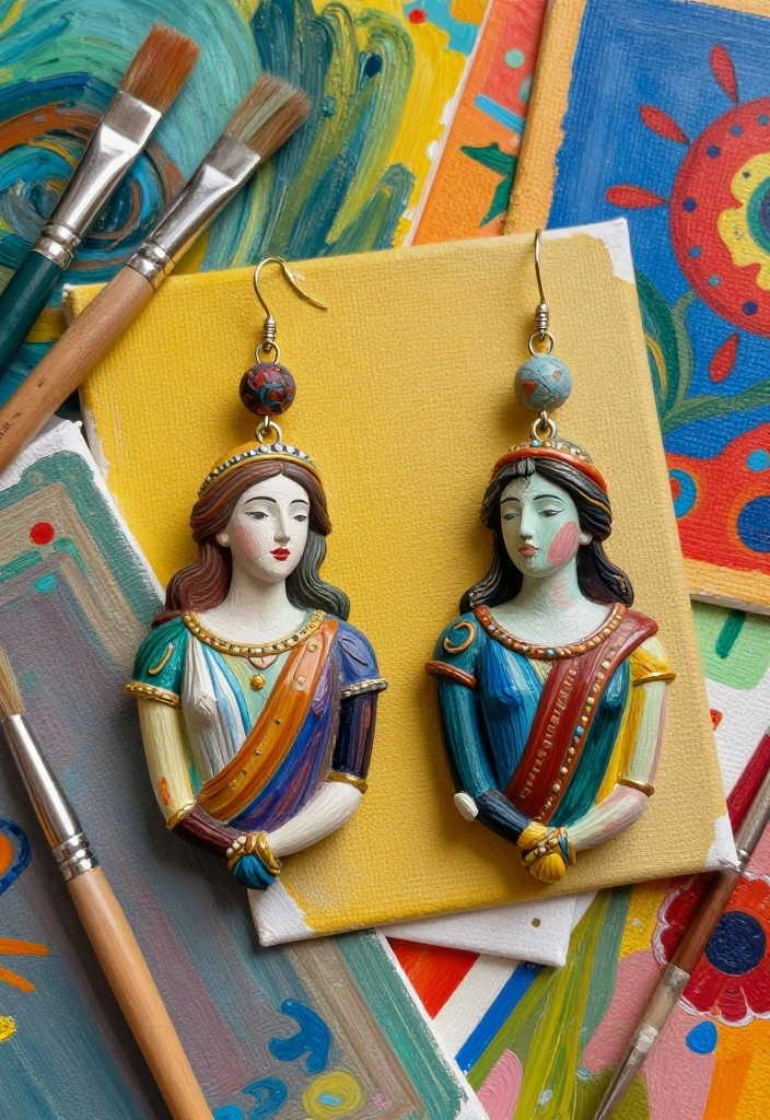 12 Gold Chandelier Earrings for Everyday Wear - 11. Artistic Sculptural Chandelier Earrings 1