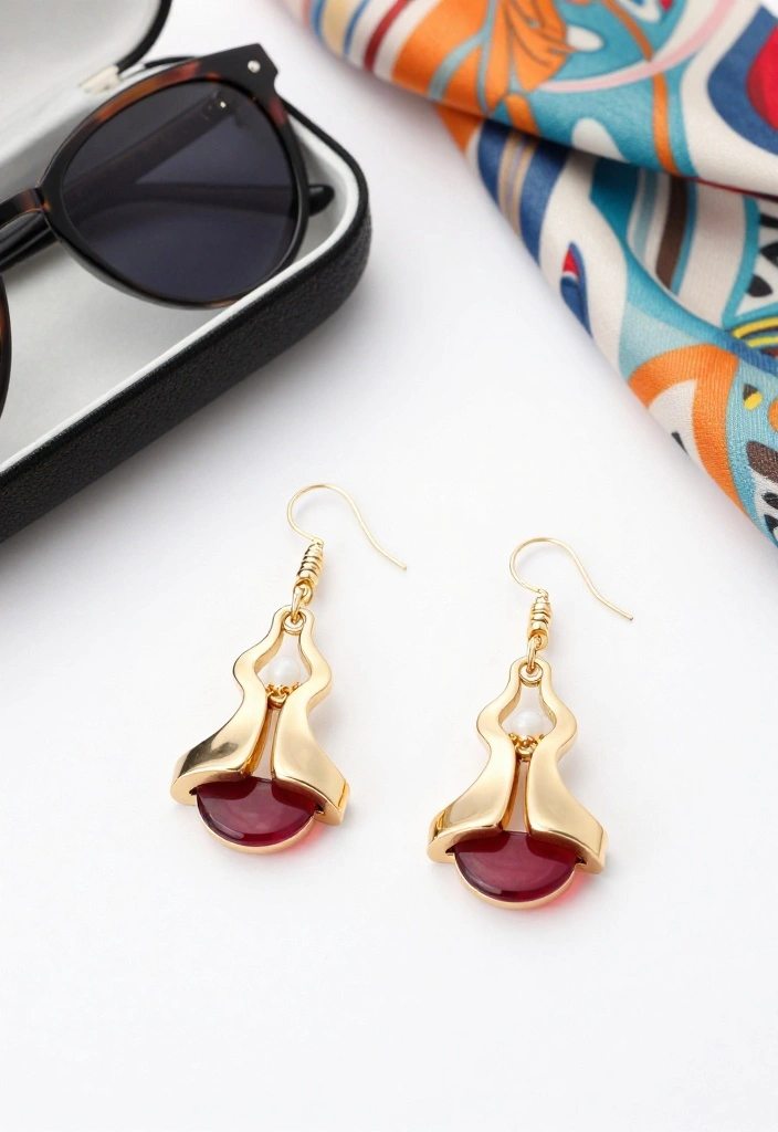 12 Gold Chandelier Earrings for Everyday Wear - 5. Statement Wavy Chandelier Earrings 1