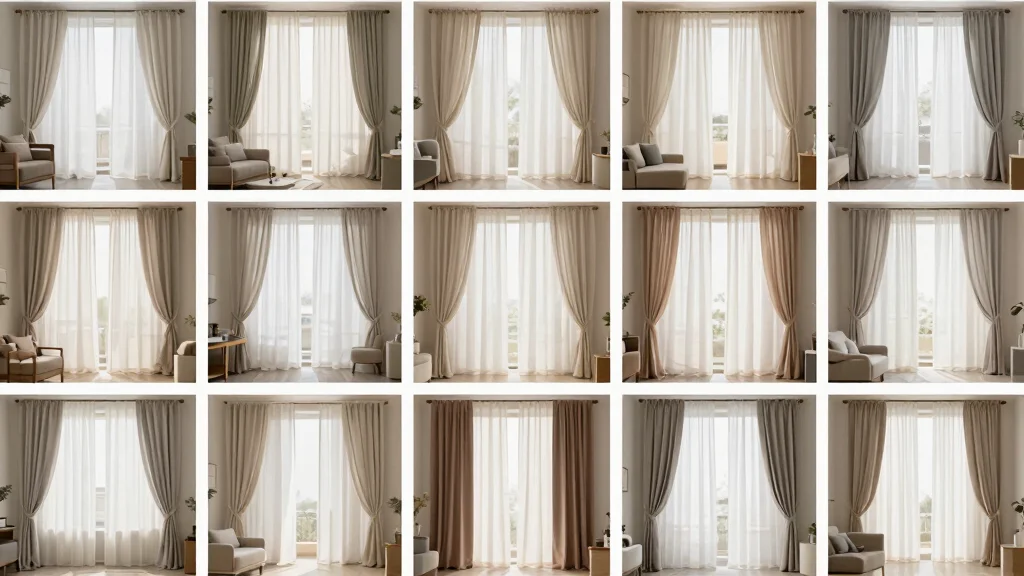 12 Minimalist Curtains Living Room Designs That Block Light