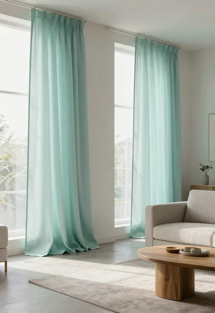 12 Modern Living Room Curtains for Minimalist Spaces - 8. Tencel Drapes 1