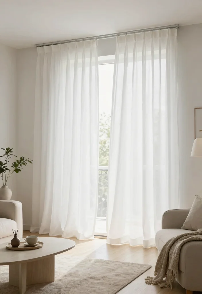 12 Modern Living Room Curtains for Minimalist Spaces - 9. Lightweight Cotton Curtains 1